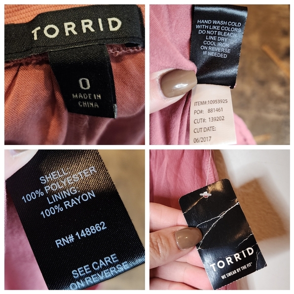 NWT Torrid Mauve Pink Pleated Mesh Midi Skirt Pull On Stretch Size Large XL (0) - Picture 2 of 14